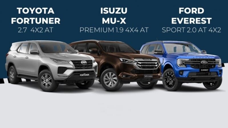 Liệu Giá xe ô tô isuzu 7 chỗ MU X có cạnh tranh được với các đối thủ không?