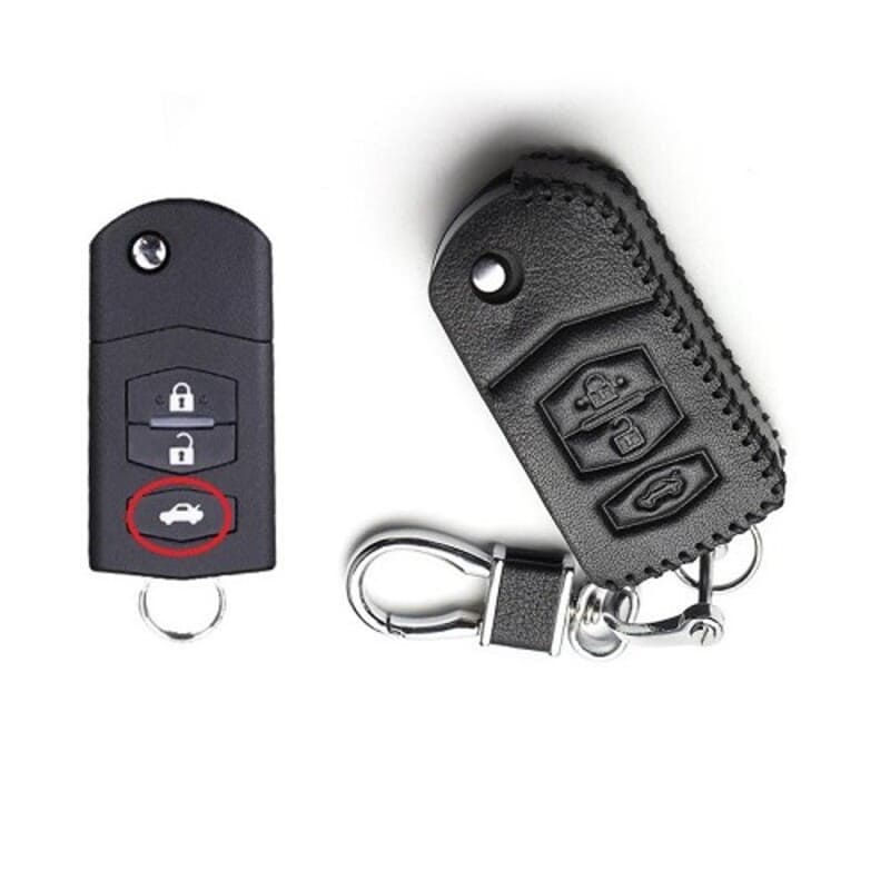 Biểu tượng nút mở cốp xe ô tô trên chiếc Smartkey của Mazda 3