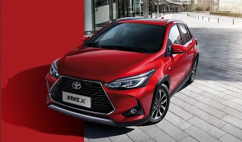 Hình ảnh đầu xe Yaris sở hữu lưới tản nhiệt hình chữ X