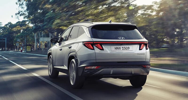 Đuôi xe Hyundai Tucson 2024 được chăm chút tỉ mỉ từng góc cạnh