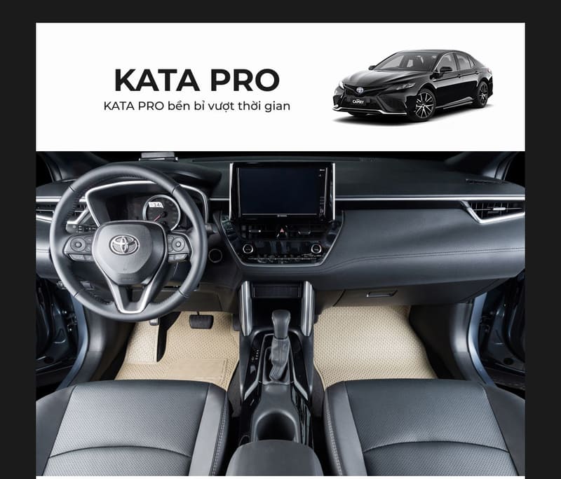 Thảm lót sàn ô tô Toyota Camry 2022 phiên bản pro 7