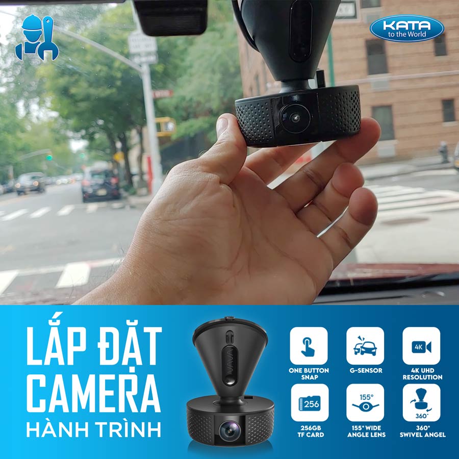 Lắp đặt camera hành trình cho xe ô tô Kia Optima