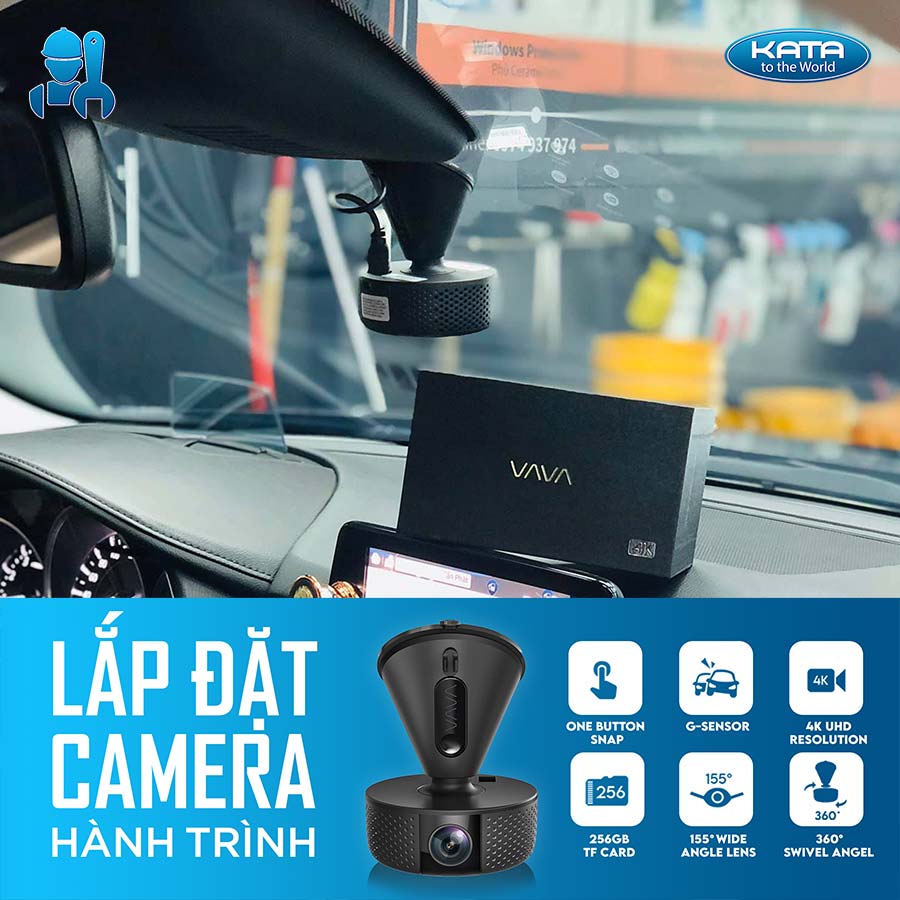 VAVA Dash Cam 4K trên Lexus LX570