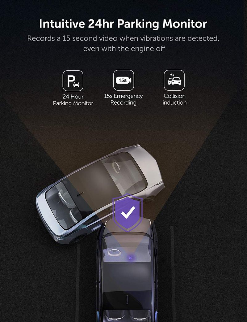Cảm biến G-sensor 3 và cơ chế tự động ghi giúp bảo vệ an toàn cho xe