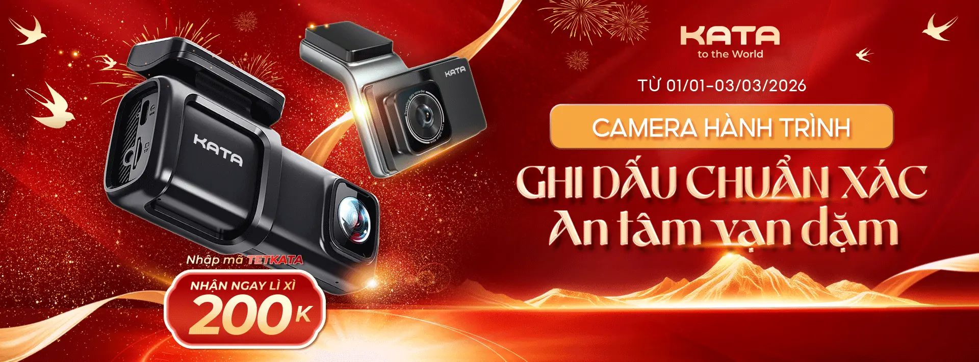 Chương trình Camera hành trình ô tô chính hãng KATA Tết 2026
