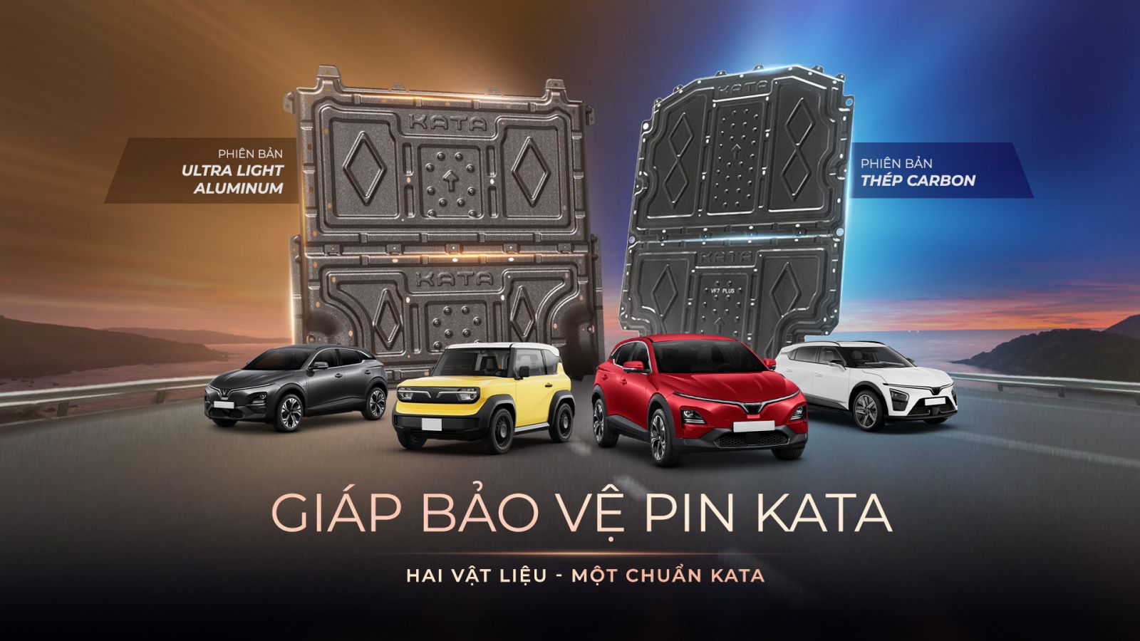 Giáp Pin KATA Vật Liệu Thép Carbon Nhôm Magie