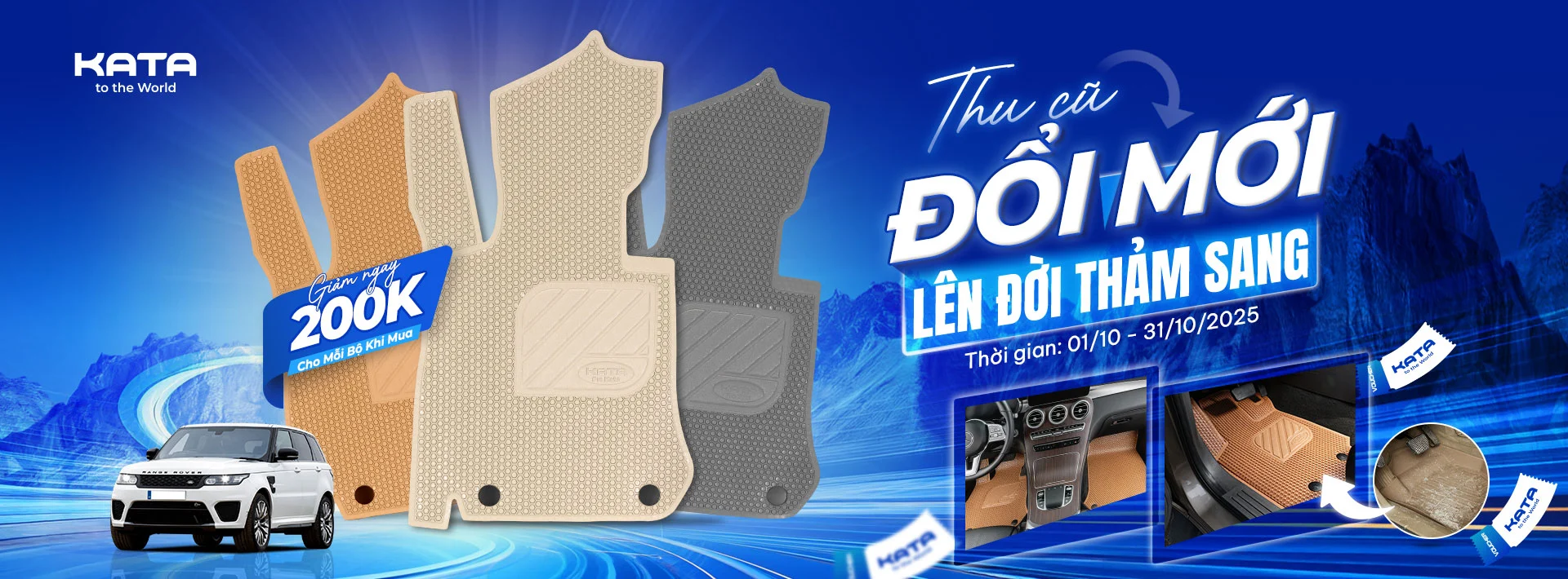 Thảm lót sàn ô tô PVC cao cấp KATA