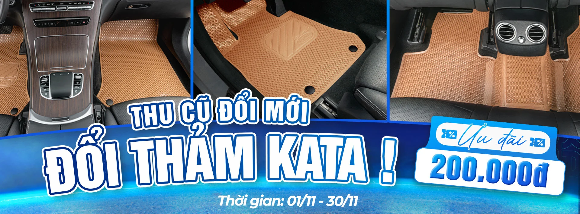 Thảm lót sàn ô tô PVC KATA Cao Cấp