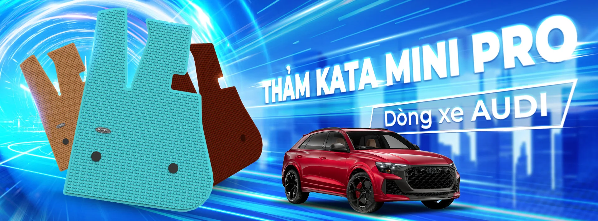 Thảm lót sàn ô tô Audi Mini Pro không thấm nước Cao Cấp