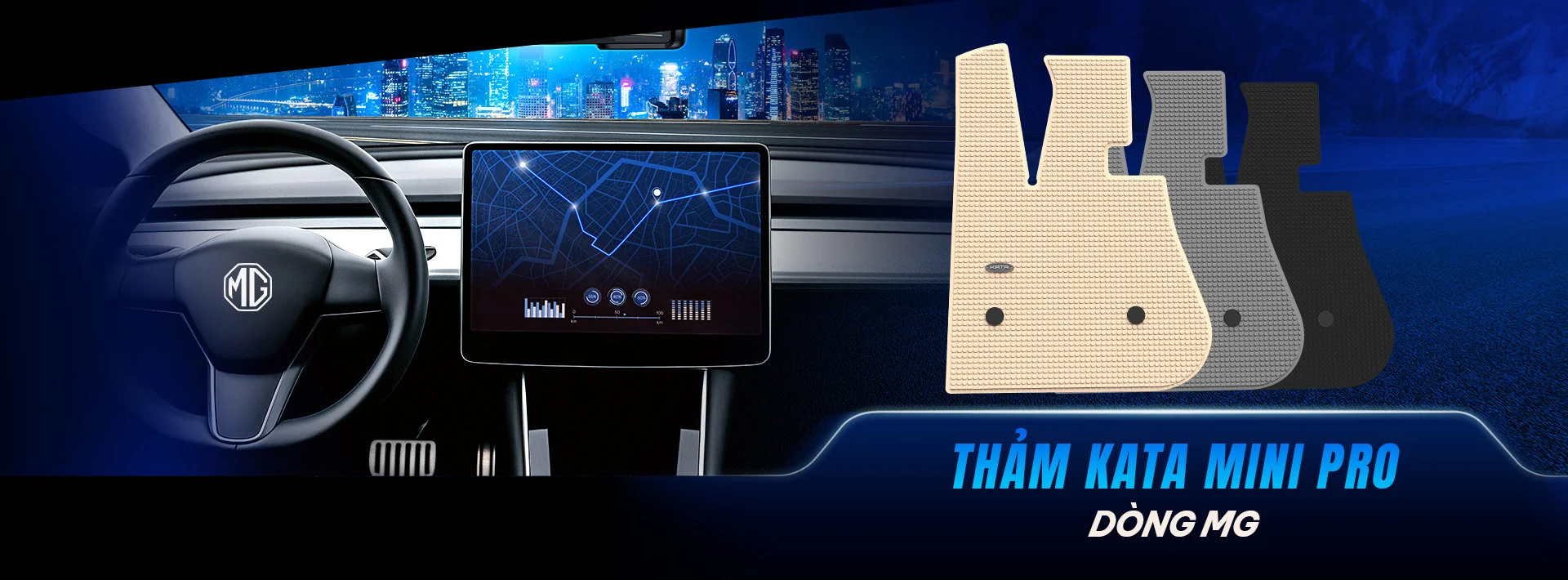 Thảm Lót Sàn Xe Ô Tô MG Cao Cấp KATA Giá Tốt 2026