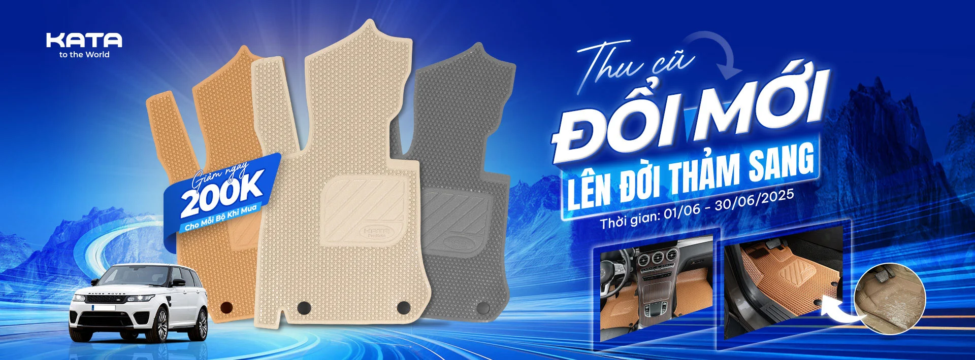 Thảm lót sàn ô tô cao cấp KATA