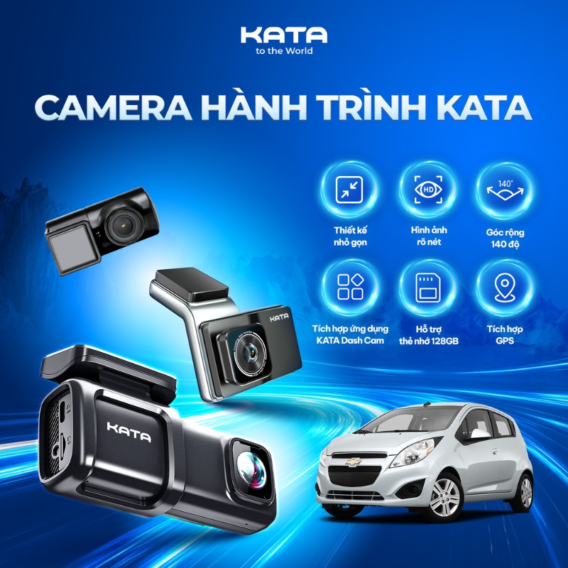 Camera hành trình cho Chevrolet Spark của KATA chất lượng cao