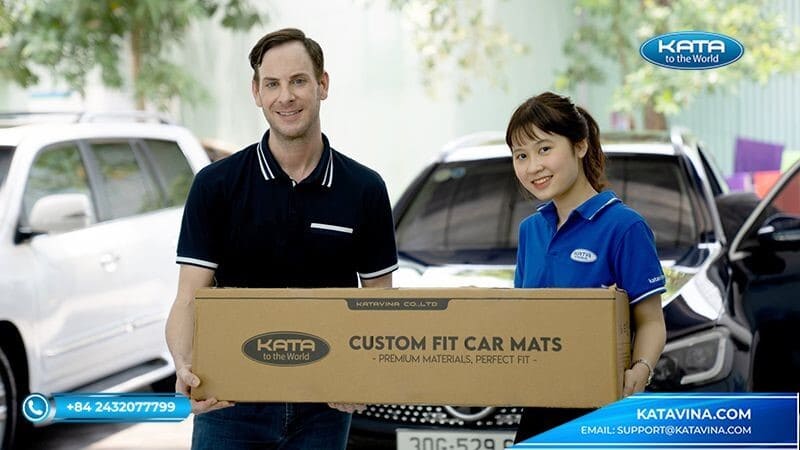 Thảm lót sàn KATA được đóng gói cẩn thận giao tới tay khách hàng