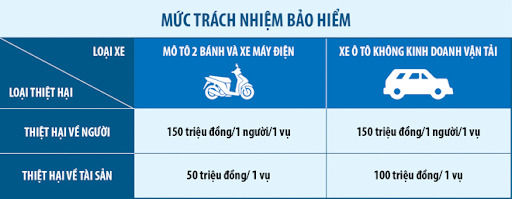 Mức trách nhiệm bảo hiểm ô tô điện tử