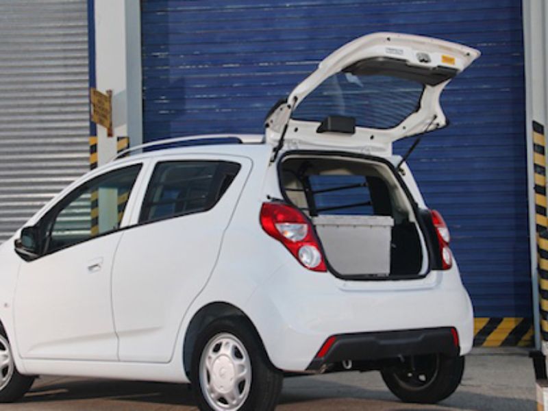 Khoang hành lý Chevrolet Spark 2012 phù hợp với các gia đình nhỏ 