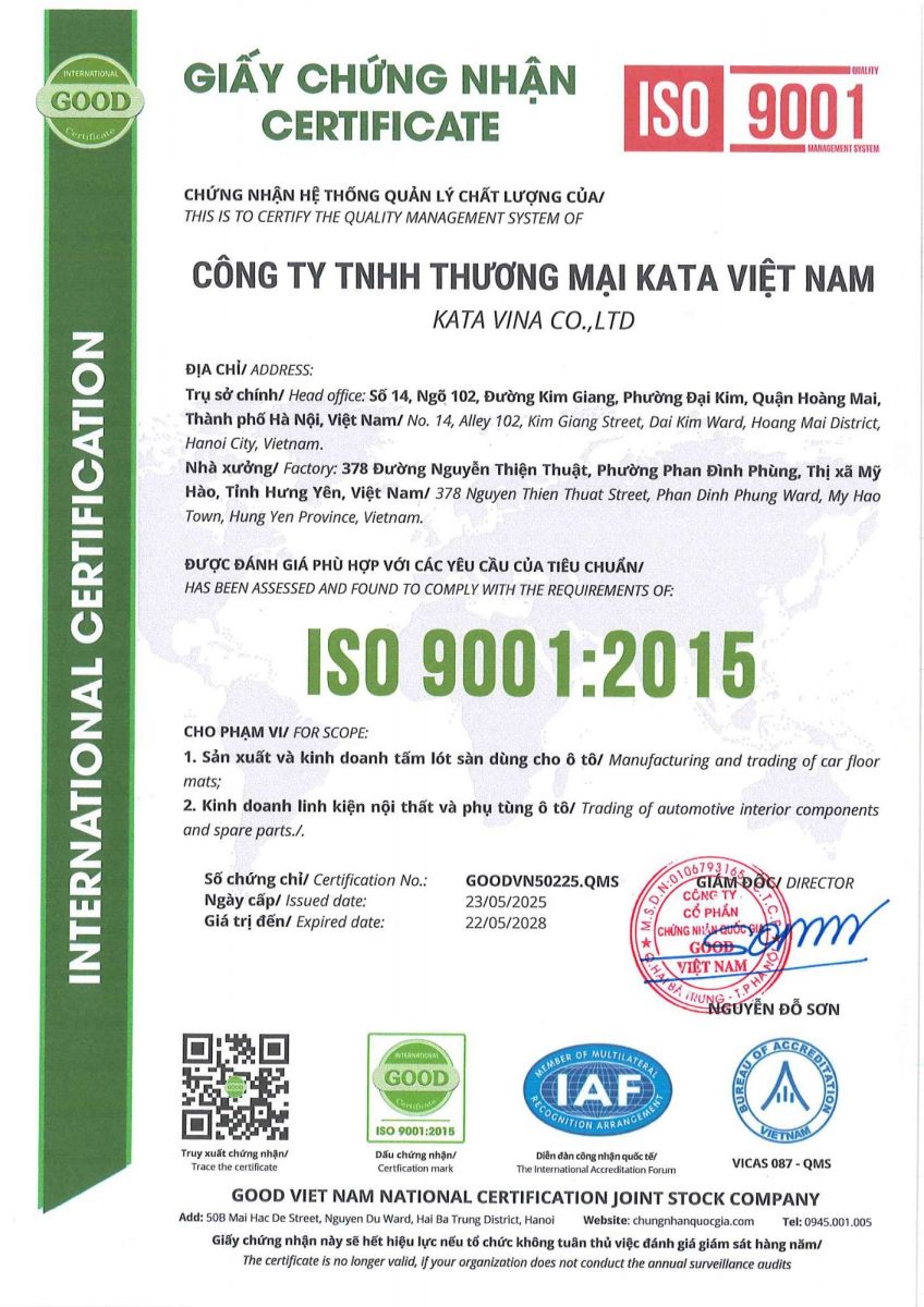 Dây chuyền sản xuất đạt chuẩn ISO 9001
