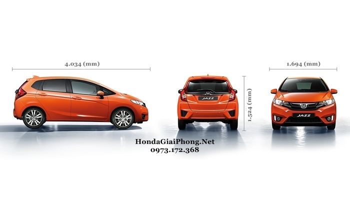 kích thước xe honda jazz 2019