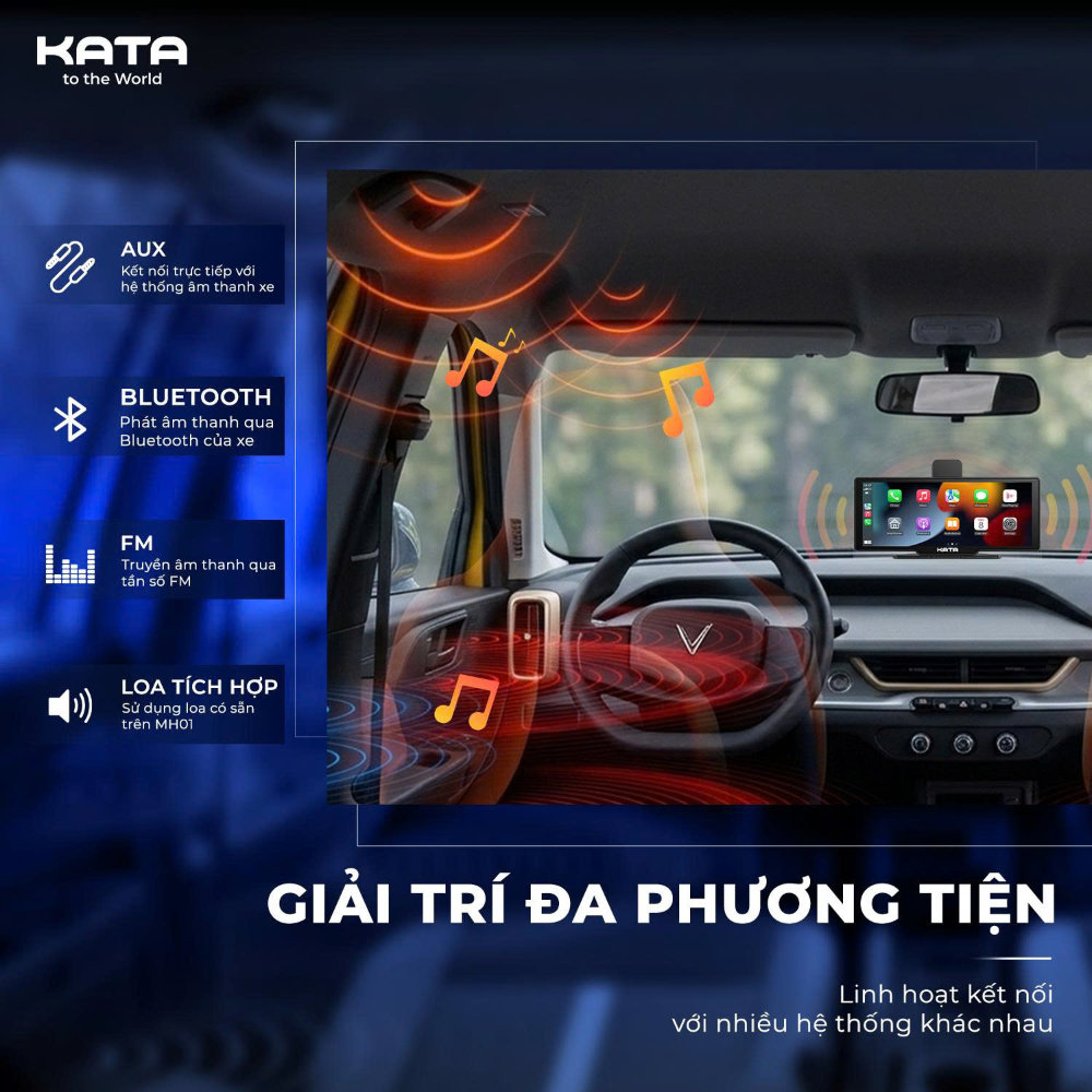 KATA MH01 hỗ trợ giải trí đa phương tiện