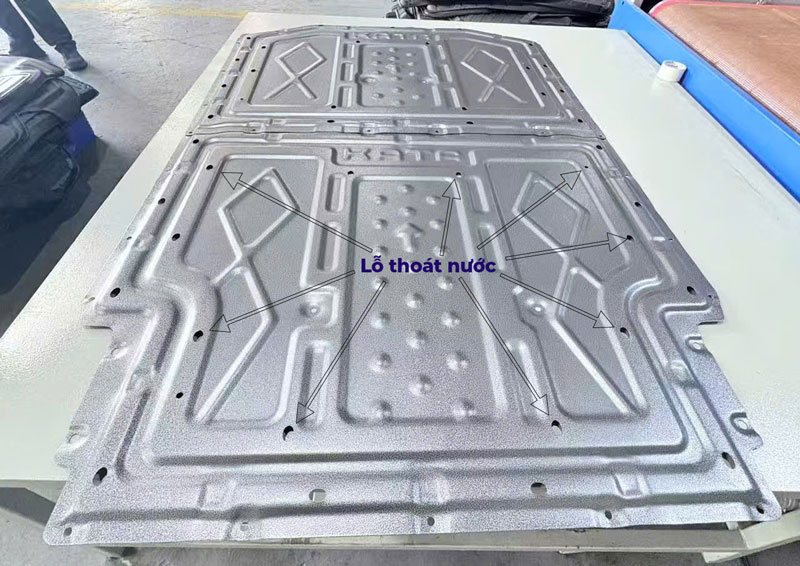 Lỗ thoát nước hạn chế bị ẩm ướt