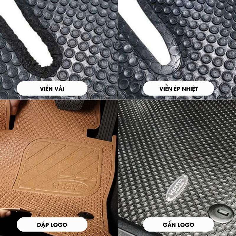 Tạo viền, ép logo Toyota đúng vị trí