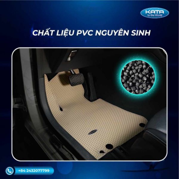 Chất liệu PVC cao cấp sở hữu độ đàn hồi cao giúp thảm luôn giữ dáng vẻ ban đầu