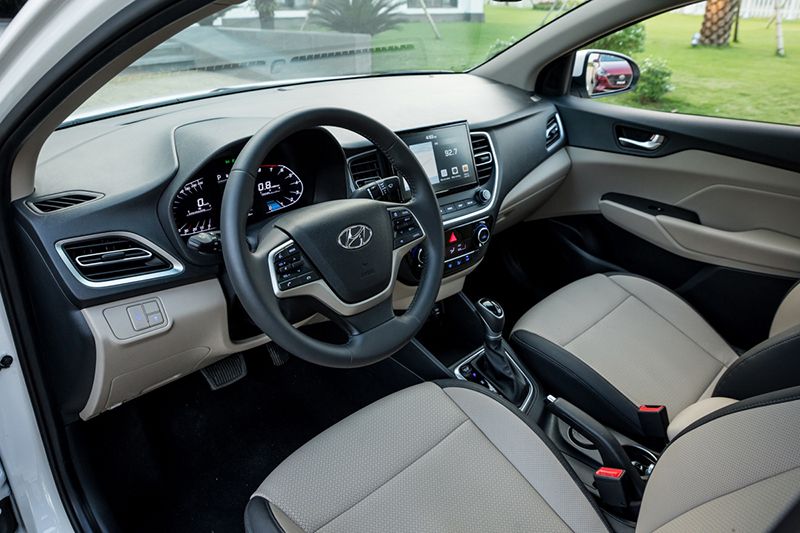Hyundai Accent 2021 có không gian rộng rãi, nội thất hiện đại