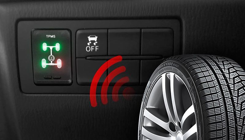 Hệ thống cảm biến áp suất lốp trên ô tô sẽ cảnh báo người lái về tình trạng lốp