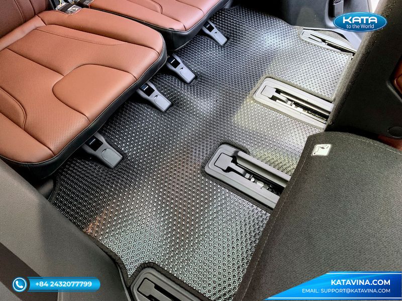 Cách lắp đặt thảm lót sàn ô tô Hyundai SantaFe 2021 - 2022