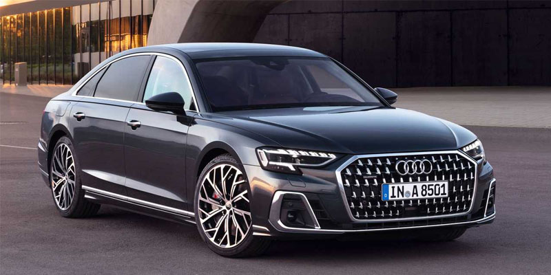 Thiết kế ngoại thất Audi A8 2022 mạnh mẽ gây ấn tượng mạnh với khách hàng
