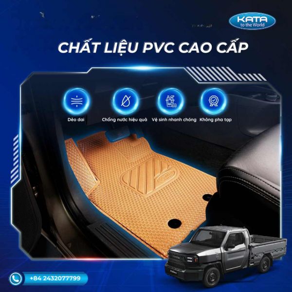 Chất liệu PVC cao cấp, cấu tạo chắc chắn bền bỉ theo thời gian