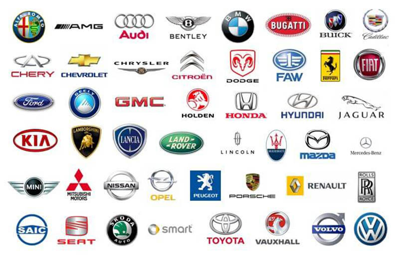 danh sách logo các hãng xe 