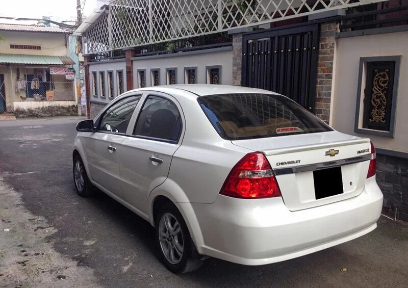 Xe Chevrolet Aveo 2018 được trang bị thêm một cánh gió thể thao