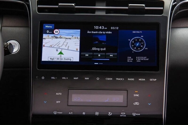 Hyundai Tucson 2024 được trang bị màn hình trung tâm 10.25 inch