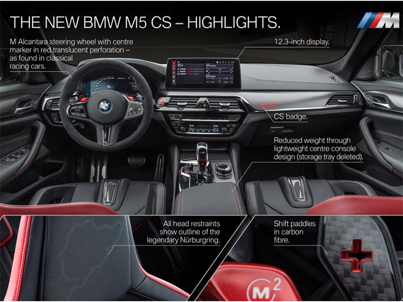 BMW M5 CS 2021 nội thất