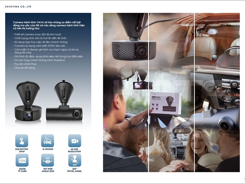 các mẫu vava dash cam