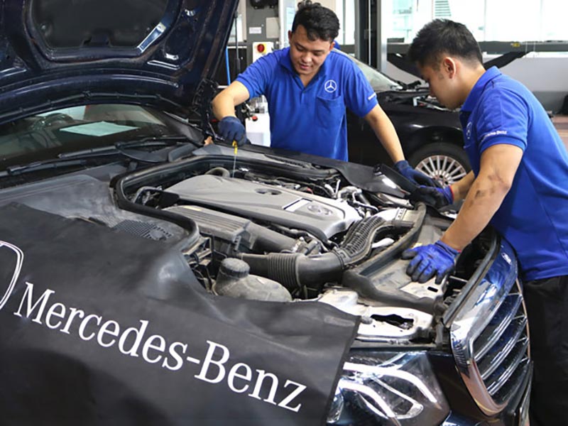Chi phí sửa chữa xe Mercedes