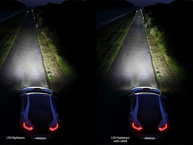 Đèn pha ô tô Laser trên BMW i8