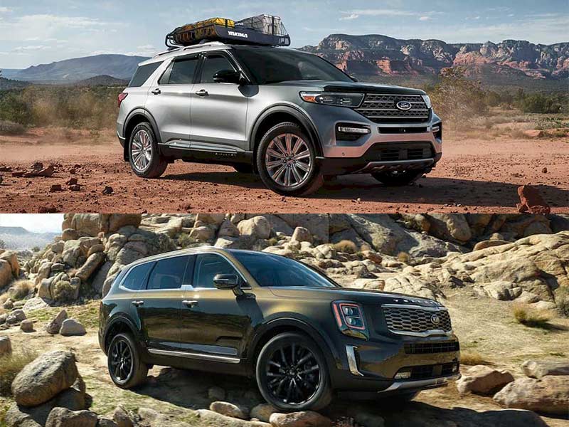 So sánh Ford Explorer 2021 và Kia Telluride 2021