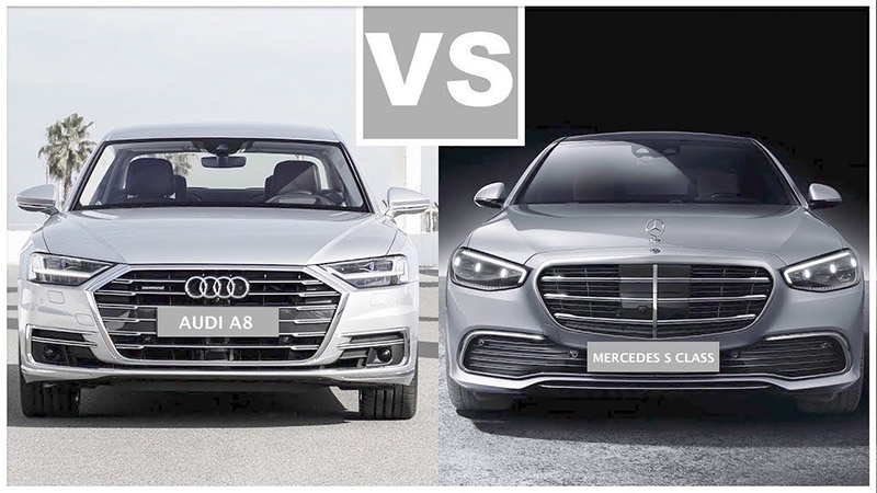  So sánh Mercedes S-Class 2021 và Audi A8