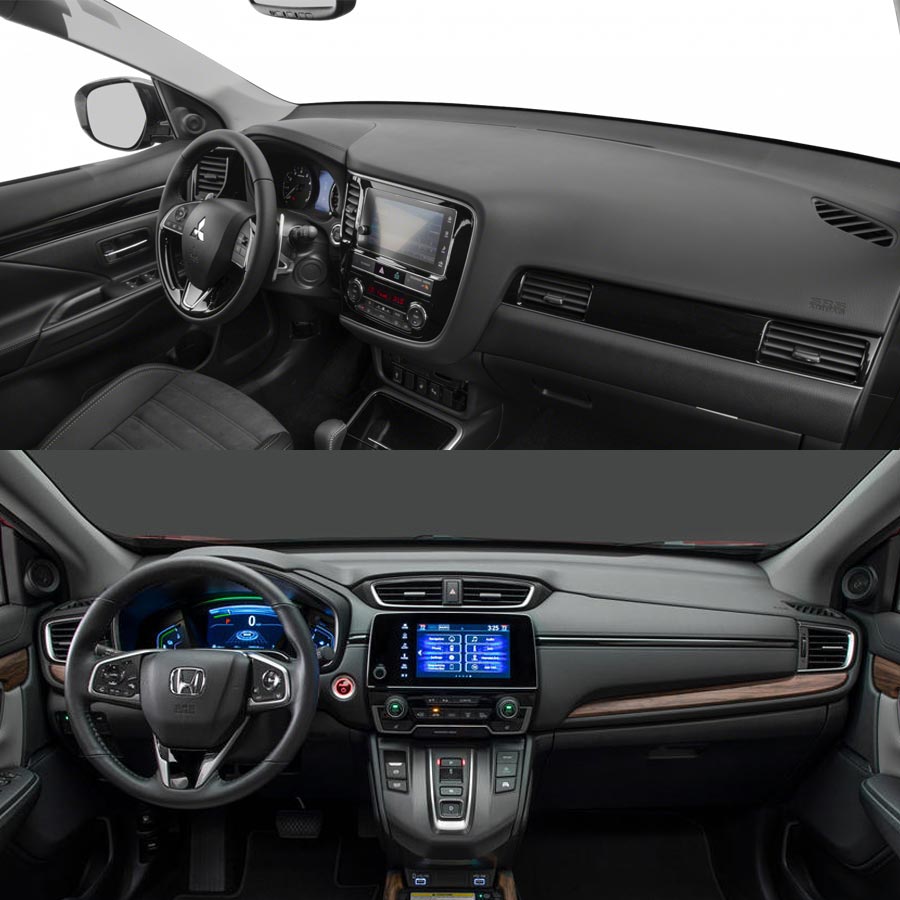 cabin Mitsubishi Outlander 2021 và Honda CR-V 2021