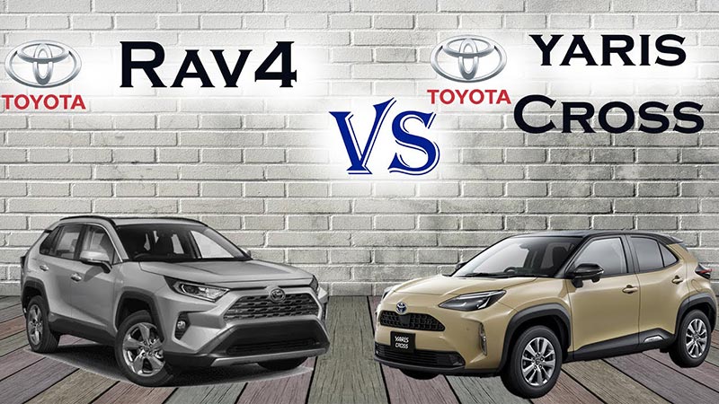 So sánh Toyota Yaris Cross 2021 và RAV4