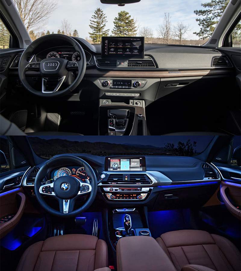 So sánh cabin BMW X3 2021 và Audi Q5 2021