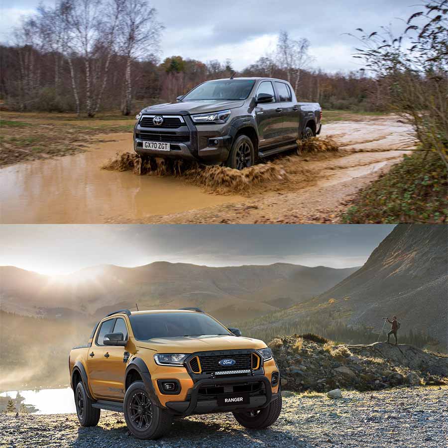 So sánh Toyota Hilux 2021 và Ford Ranger 2021