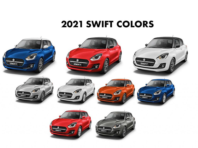 màu xe Suzuki Swift 2021 