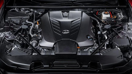 Động cơ mạnh mẽ của Lexus LS500 2021