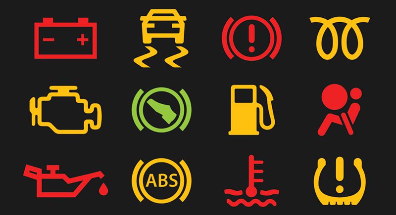 Màu sắc của các loại đèn cảnh báo trên ô tô được thiết kế dựa trên đèn giao thông