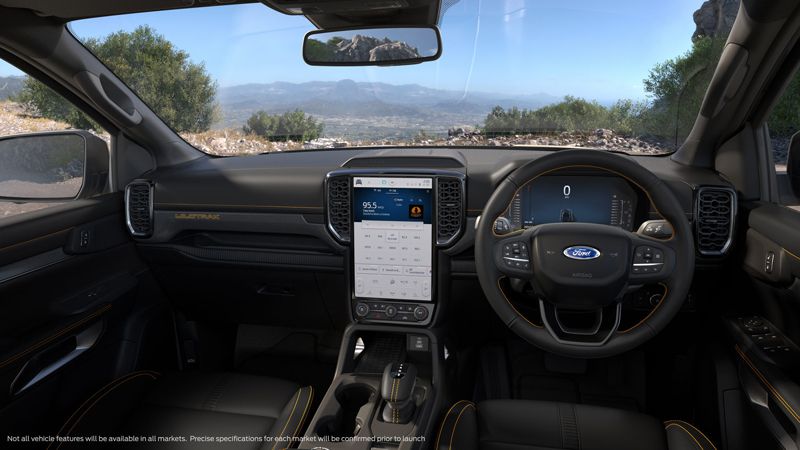 Ford Ranger 2022 trang bị màn hình cảm ứng 10 - 12 inch tùy phiên bản
