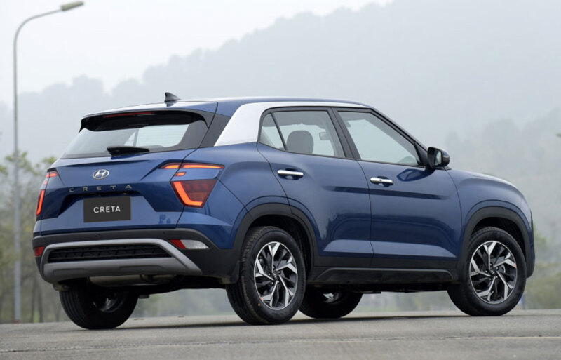 Đuôi xe Hyundai Creta 2023 mang vẻ đẹp khỏe khoắn và vững chãi 