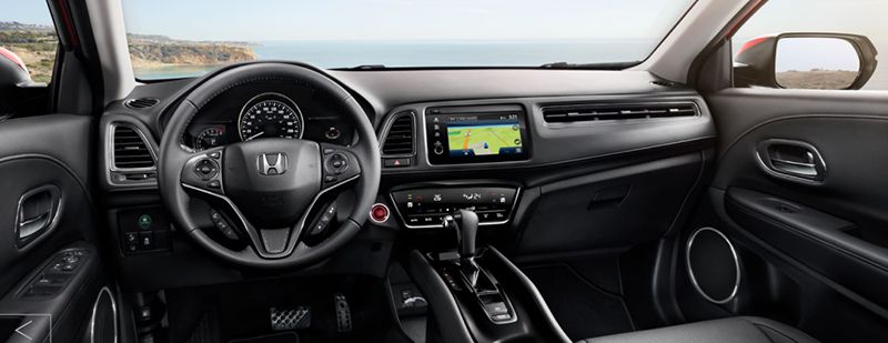 Thiết kế nội thất Honda HRV 2021 không quá nổi bật nhưng trang bị nhiều tiện nghi
