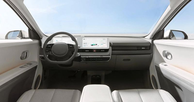 Diện tích khoang lái của Hyundai Ioniq 5 2022 rất rộng rãi